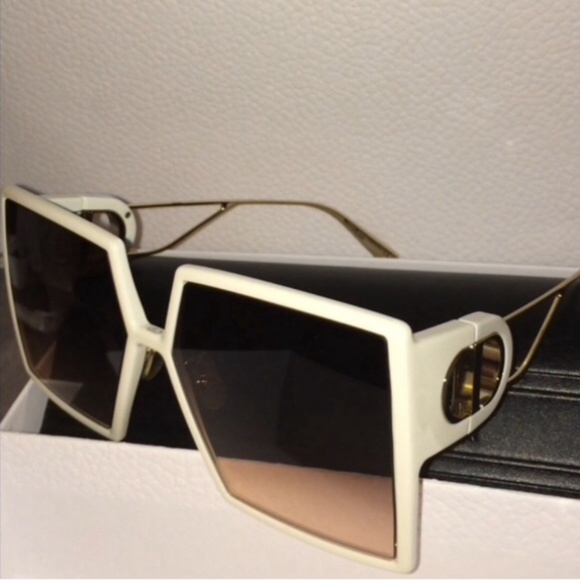 NEW Dior White Sunglasses - Picture 1 of 6